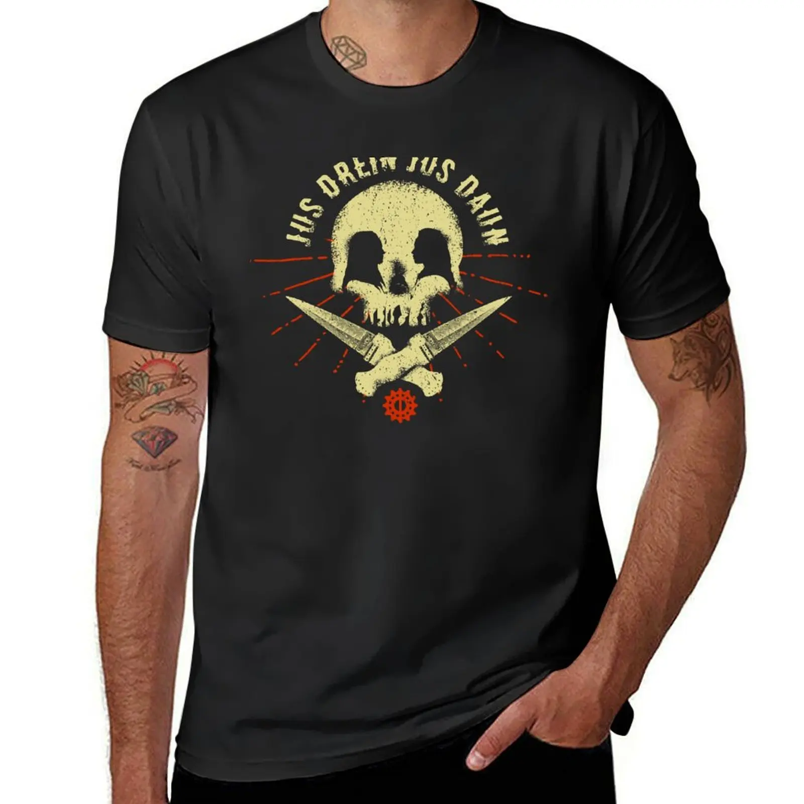 

Jus drein jus daun T-Shirt hippie clothes sweat mens white t shirts