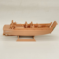 1/72 Scale Classic World War II Us army LCVP Higgins landing Craft Gunner and Crew Resin Model Miniature Military War