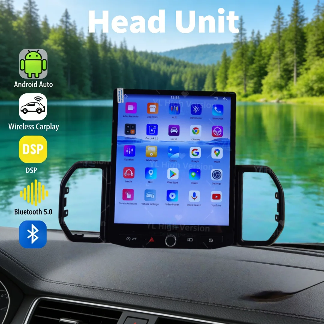 Upgrade wireless CarPlay Android auto For Ford Bronco Sport 2021-2024 Car Multimedia Video Player GPS Navi 4G wifi Unit BT 5.0