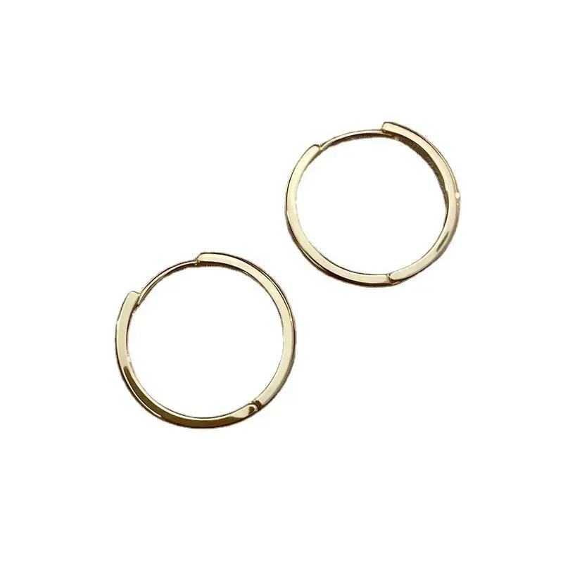 925 Sterling Silver Hot Sale hoop Earrings Simple Temperament Circle Hot Semale Sexy Jewelry Gift For Women image 5