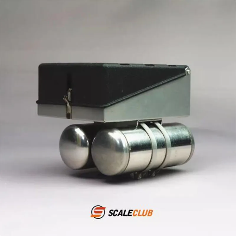 Scaleclub 1/14 JX F2000 Tractor Truck Mud Head Upgrade Metal Battery Box Air Tank Truck Model