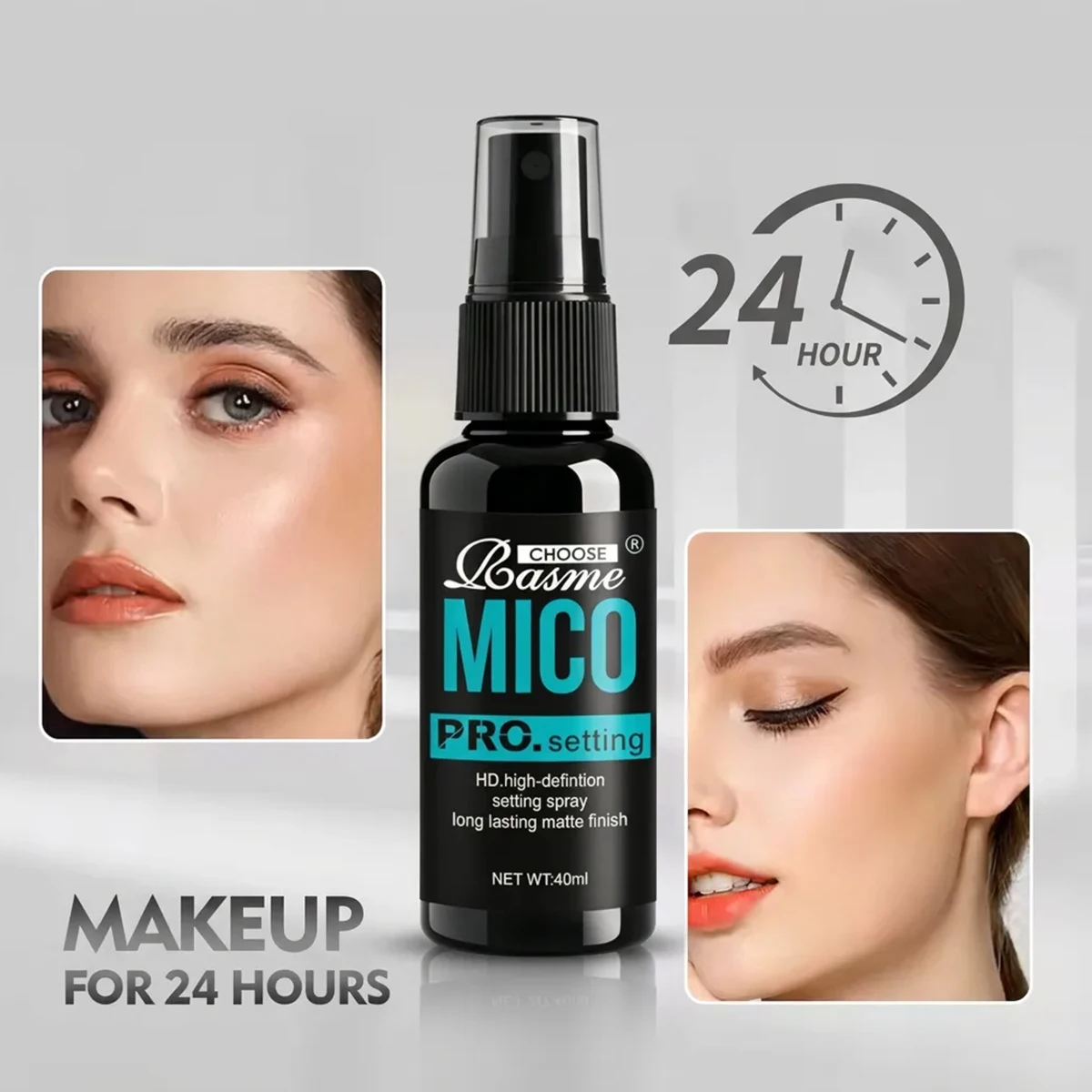 Choose Rasme MICO Make Up Spray Long Lasting Matte Oil Control High Definition Long Lasting Make Up Waterproof Make Up Spray