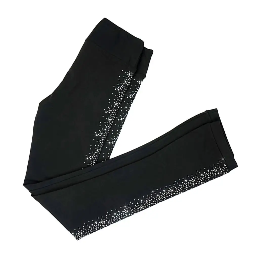Crystal Pants Leggings For Figure Skating Be Attractive And On Rink Sparkling Stylish Crystals On Top Makes More