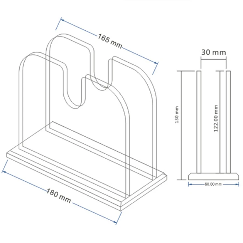 A84M-Napkin Holder, Acrylic Dining Table Dispenser For Cocktail Tissue, Clear Containers For Organizing Kitchen Paper