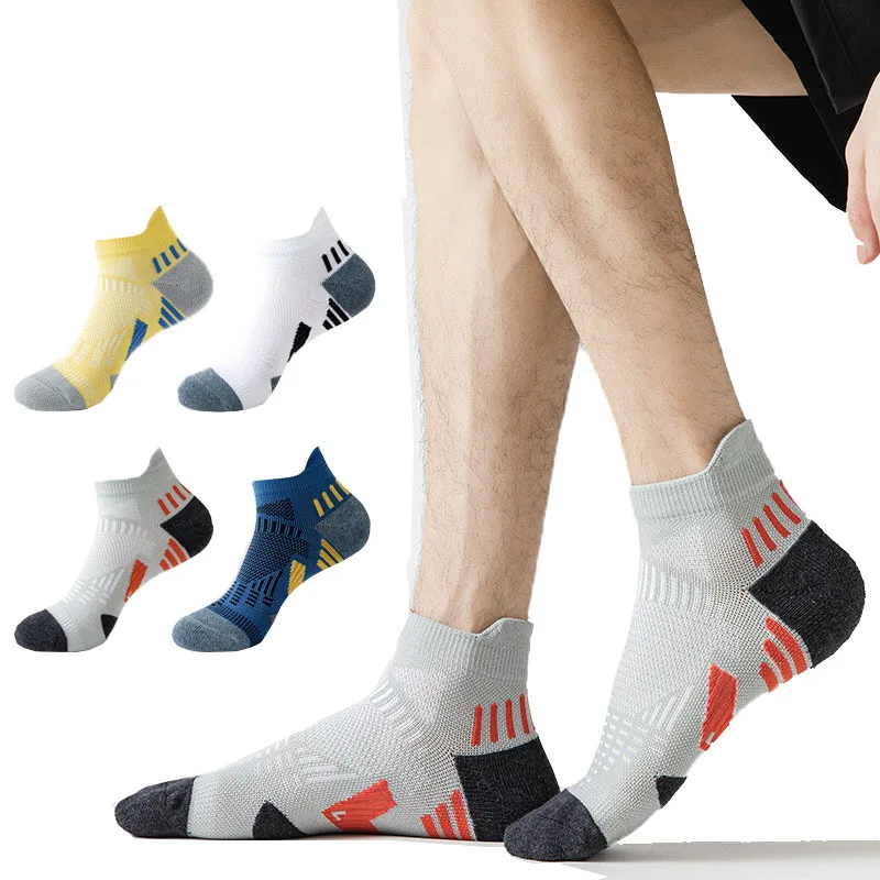 

Sports Running Ankle Socks Men/ Women Performance Thicken Cushioned Durable Lightweight Breathable Cotton Marathon Fitness Sock