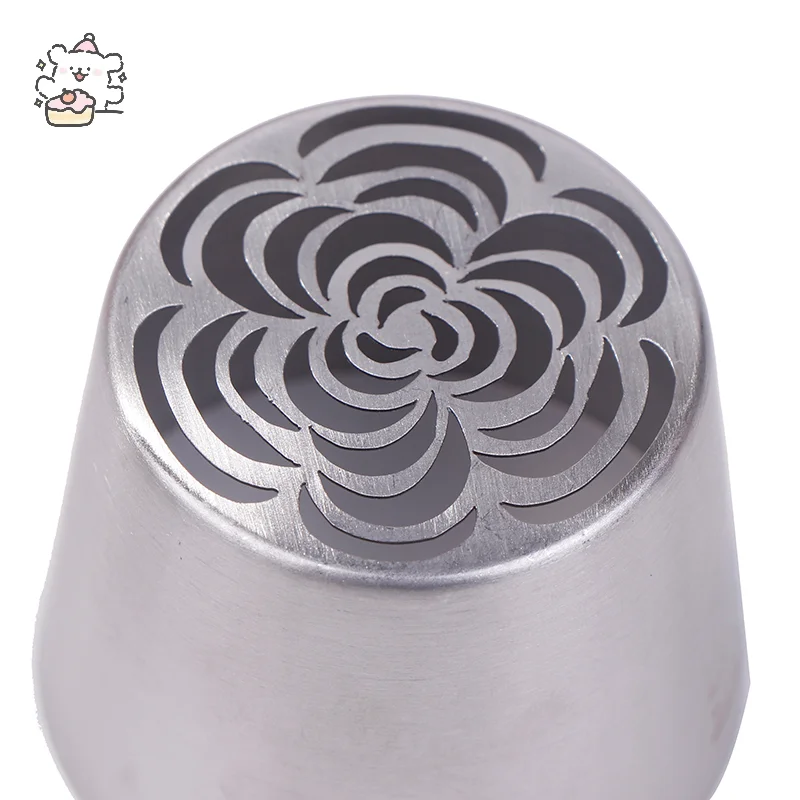 1Pc SL4/SL12/SL13/SL43/SL51/SL57 Stainless Steel Russian Icing Piping Nozzles DIY Pastry Cake Icing Frosting Nozzles Baking Tool