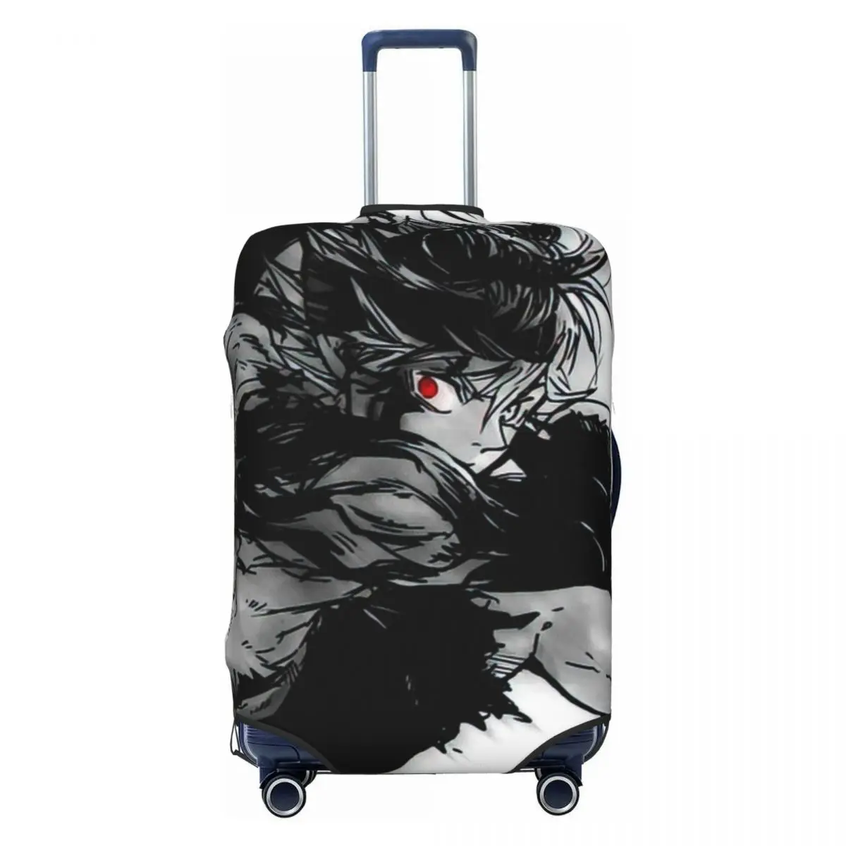 Black Clover Asta Print Luggage Protective Dust Covers Elastic Waterproof 18-32inch Suitcase Cover Travel Accessories