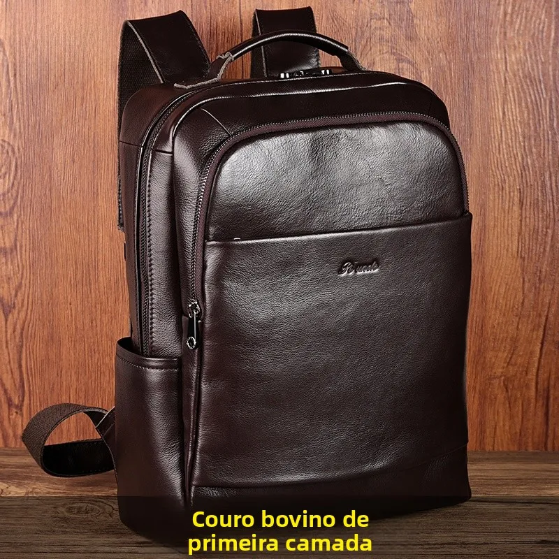 sac-a-dos-de-voyage-d'affaires-en-cuir-de-vache-veritable-pour-hommes-grande-capacite-resistant-a-l'usure-impermeable-sac-pour-ordinateur-portable-de-16-pouces