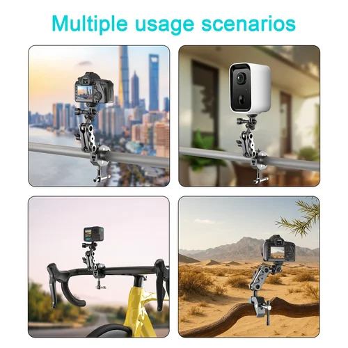 Imagen 2 del producto Adecuado para Insta360 X3 X4 X5 soporte para mango de bicicleta de motocicleta clip de cámara GoPro Hero13 12 11 10 DJI accesorios para cámaras deportivas
