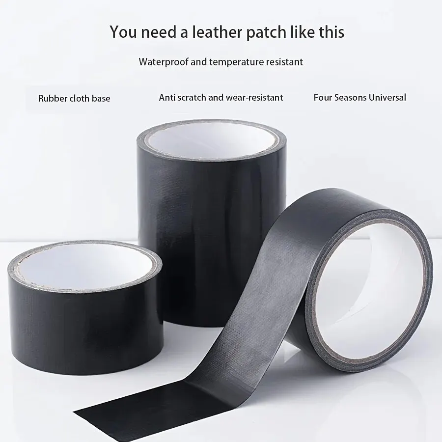 Black Cloth-based Adhesive Tape Is Used for Cushion Repair Leather Seat Sofa Leak Repair Leather Wear-resistant Repair Tape