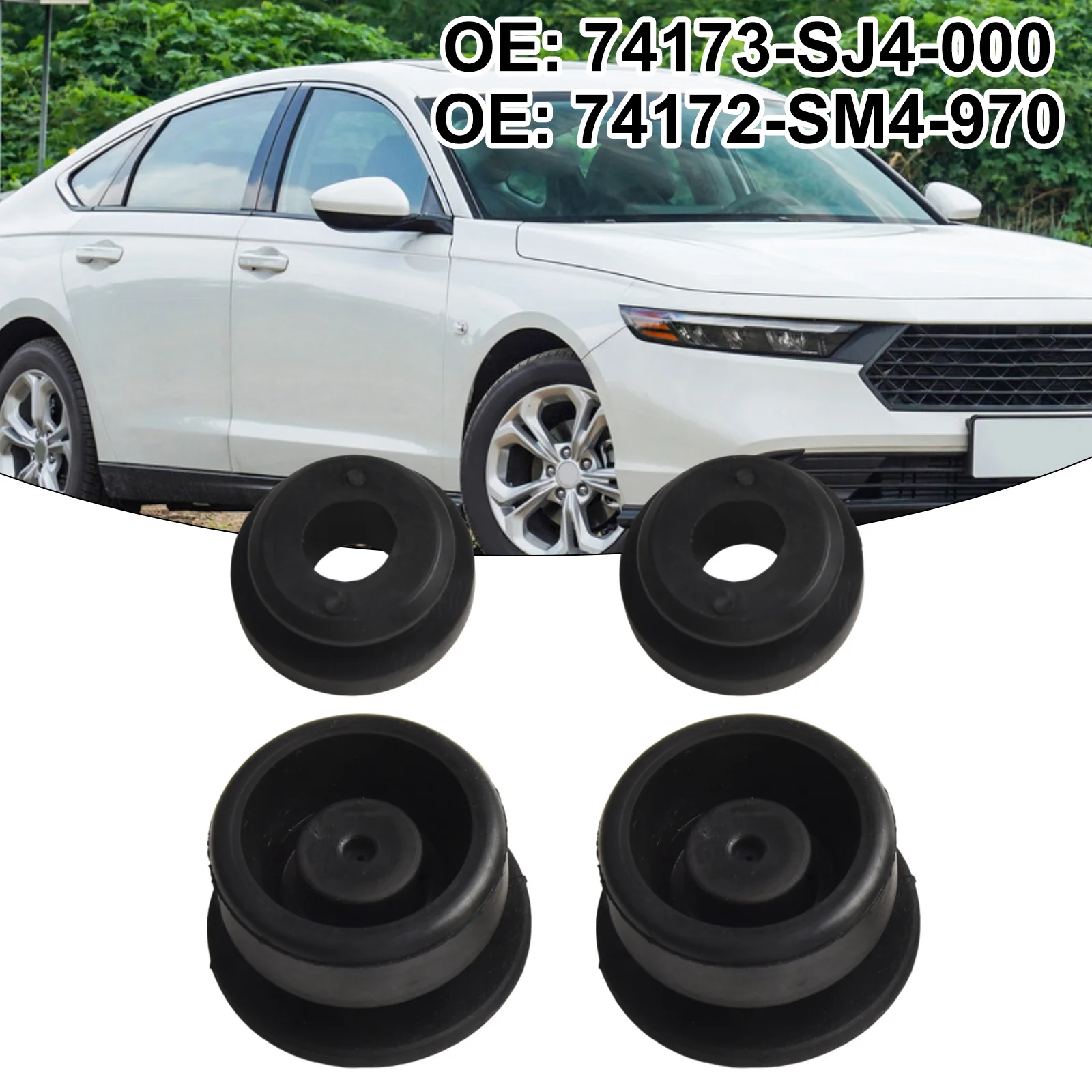 Ilhós de borracha para radiador de carro, anticorrosão, fácil de instalar, resistente ao desgaste para crv e honda