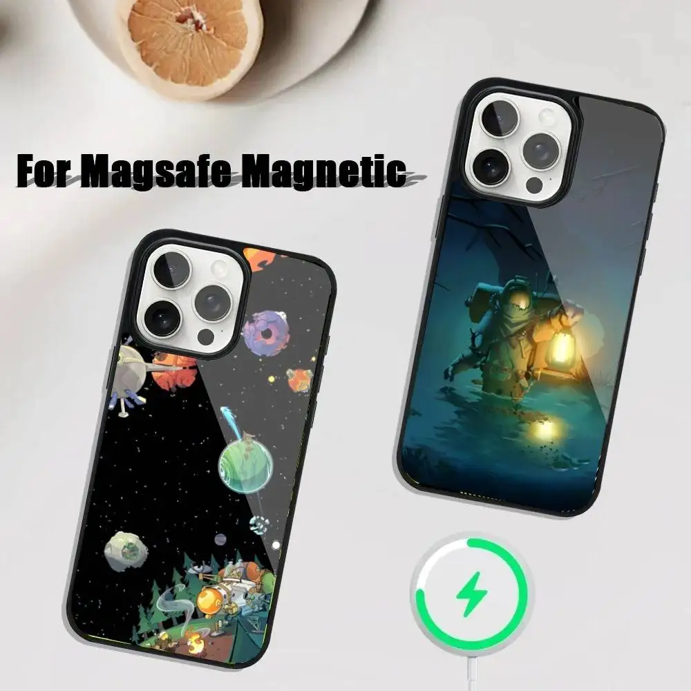 

O-Outer Wilds Game Phone Case For iPhone 17,16,15,14,13,12,11,Pro,Max,Plus,Mini,SE4,E Magnetic Magsafe Wireless Charging