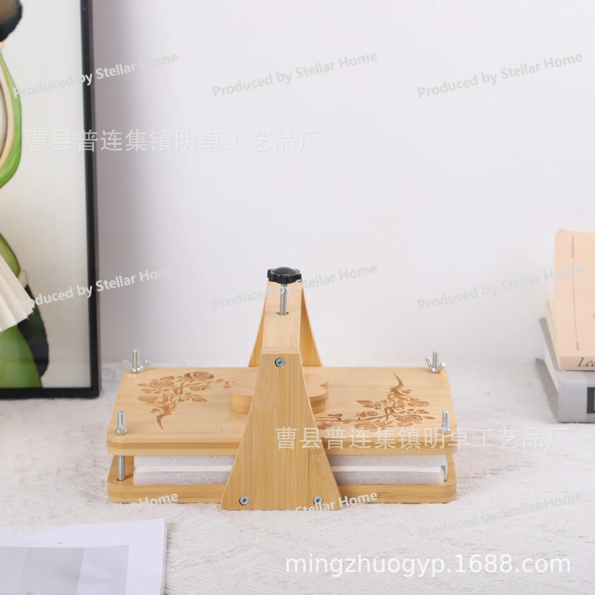 Solid Wood Embossing Board Simple Dried Flower Embossing Tool Detachable Plant Specimen Making Tool Wooden Book Press