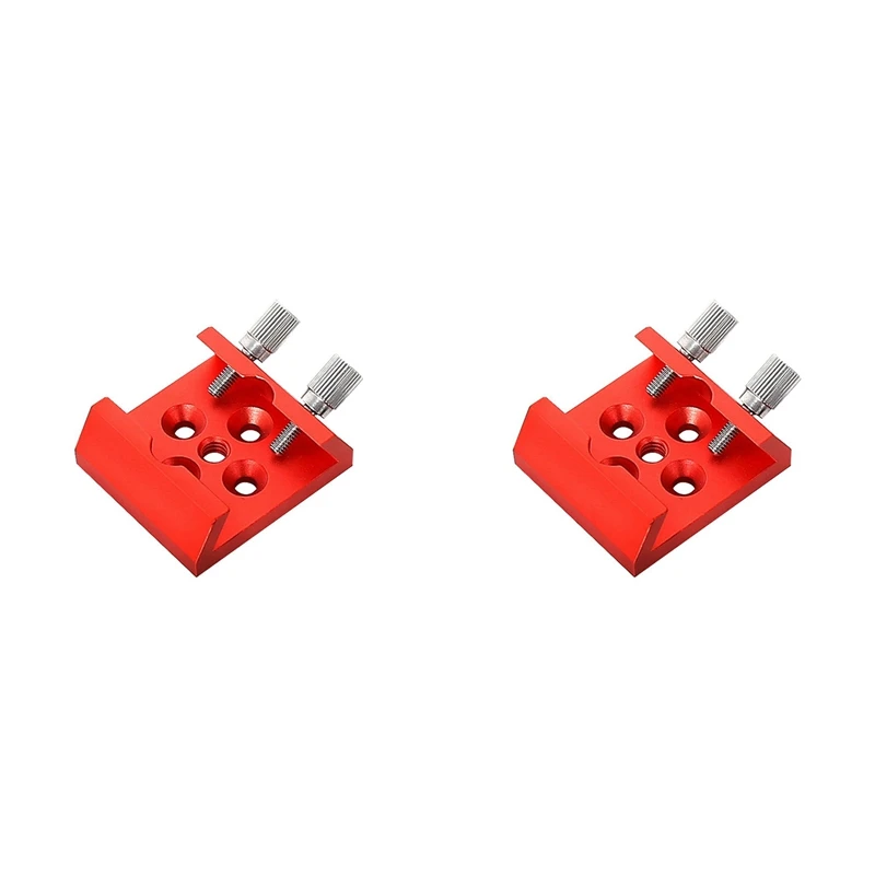Promotion! 2X Telescope Finder Scope Base Mount Adapter Flat Base For Dovetail Slot 1/4 Thread Conversion Accessories Red