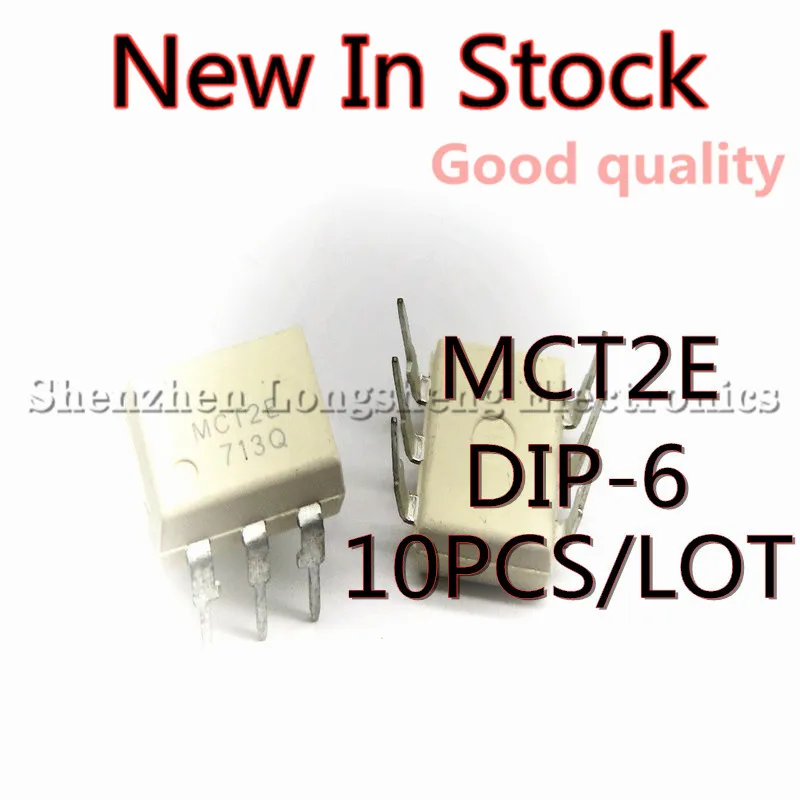 10PCS/LOT MCT2 MCT2E DIP-6 White Optocoupler New In Stock