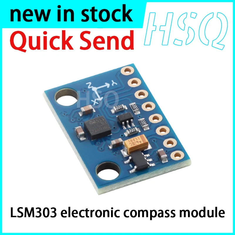 1PCS New LSM303 Three-axis Electronic Compass, Compass, Acceleration Sensor Module, High-precision GY-511