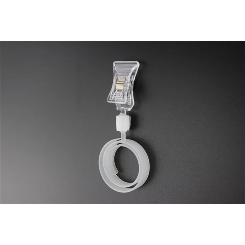 Pop Plastic Price Tag Sign Card Display Clips Holders Tube Pipe Advertising Card In Supermarket Retail Store Promotions