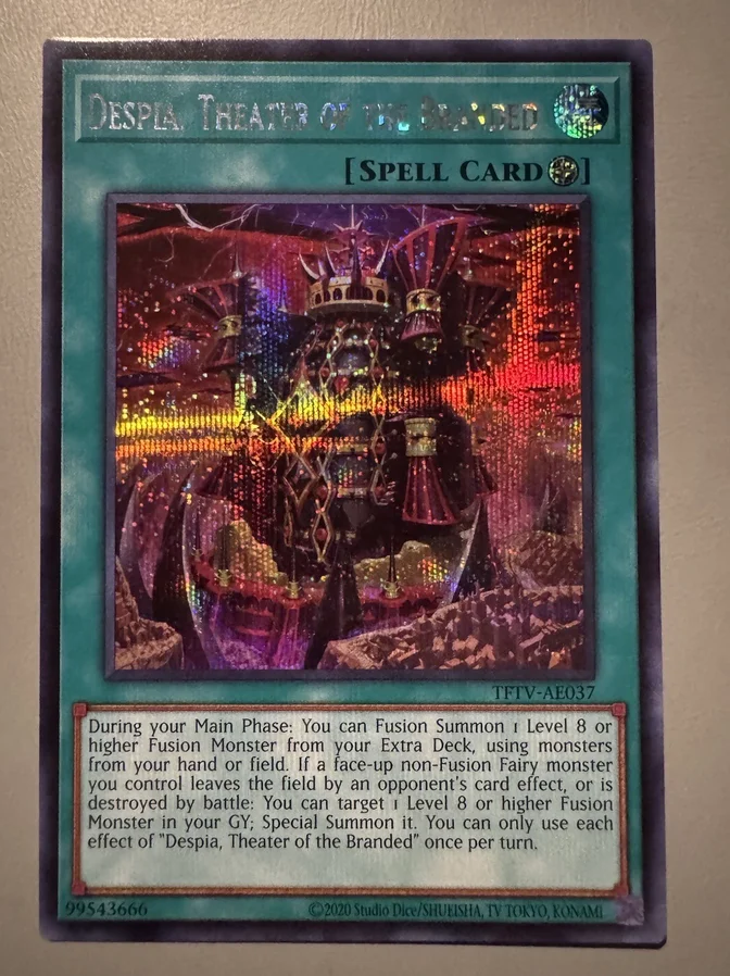 Yugioh KONAMI Duel Monsters TFTV-AE037 Despia, Theater of the Branded Secret Asian English Collection Mint Card