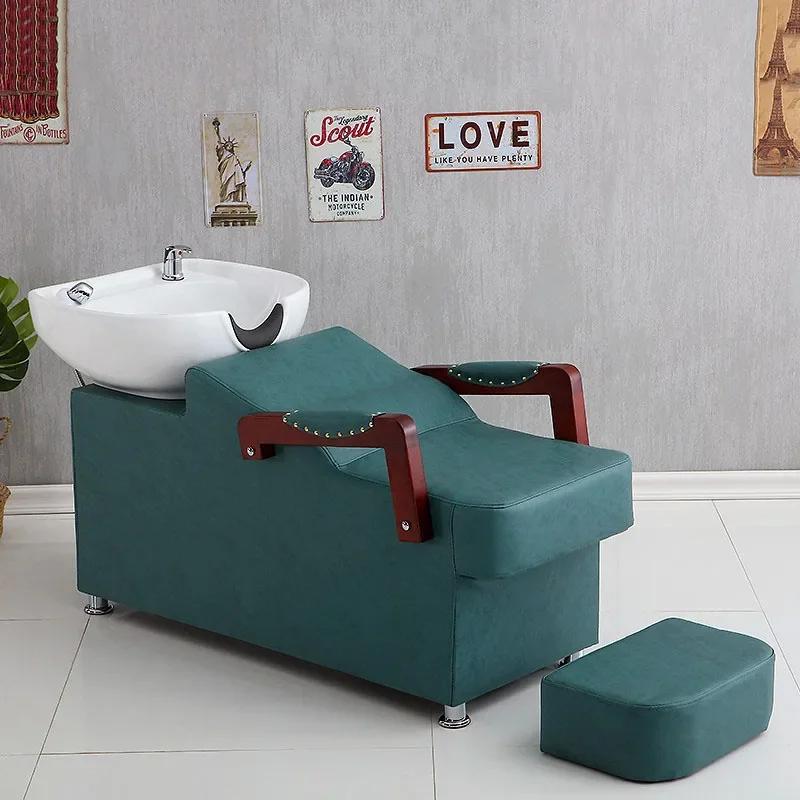 Modern Professional Salon Chair Comfortable Retro Luxury Shampoo Chairs Hair Salon Exclusive Reclining Meuble Salon Furniture