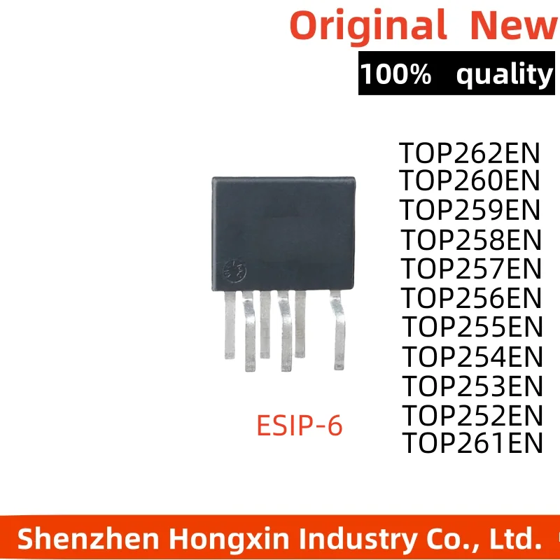 

5Pcs TOP252EN TOP253EN TOP254EN TOP255EN TOP256EN TOP257EN TOP258EN TOP259EN TOP260EN TOP261EN TOP262EN TOP258 ESIP-6 IC Chip