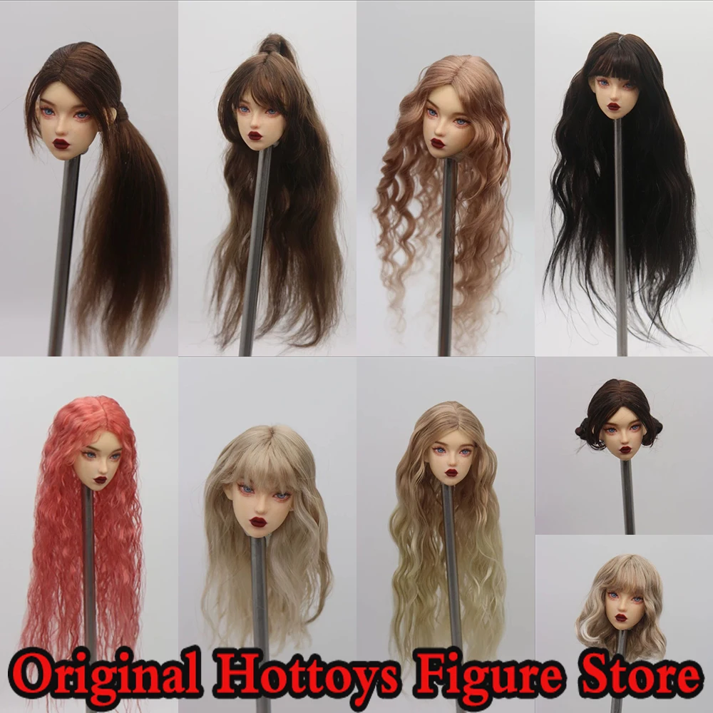 

1/6 весы, женские аксессуары для сцены солдата, серия париков, подходит для окружности головы, 9-9,5 см, 12 дюймов, экшн-фигурка, модель куклы, игрушки