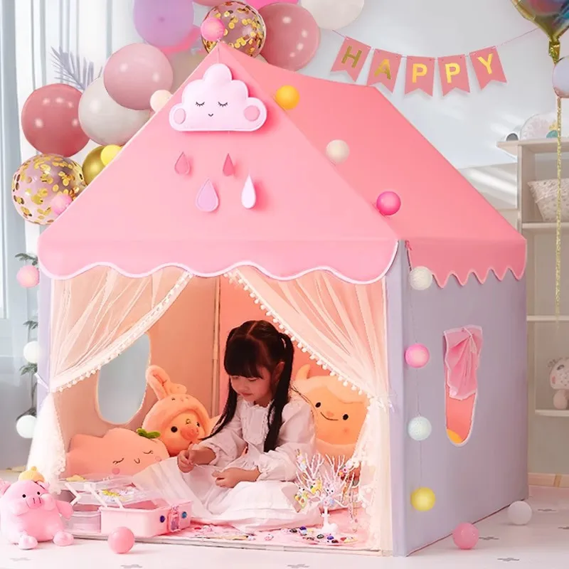 Indoor Kids Tent Playhouse Dream Princess House Sleep Separation Toy Girls Boys Indoor Children's Tent Game Toy House
