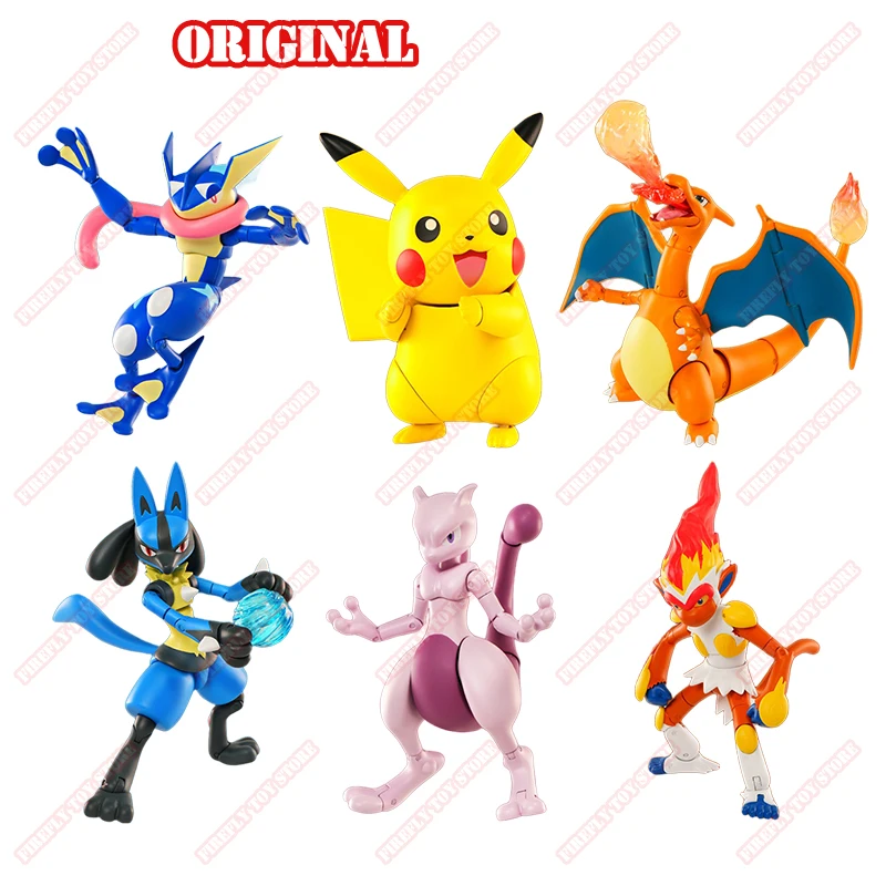 LDCX Original Pokemon Animation Peripherie Spielzeug Greninja Charizard Lucario Montage Bewegliche Anime Action Modell Figur Sammlung