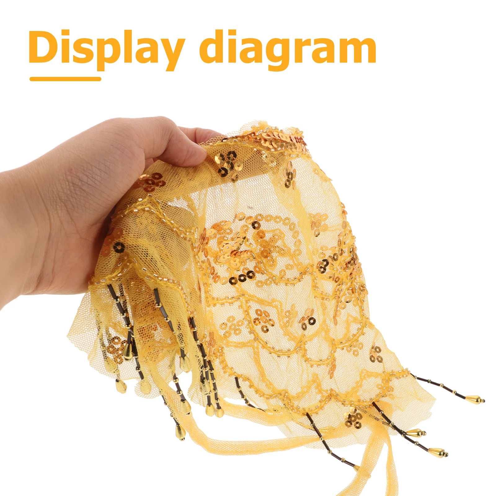 حجاب وجه على الطراز الصيني، حجاب رقص غريب، سحر كلاسيكي أنيق لأداء المسرح، زي راقصة شرقي للحفلات #4