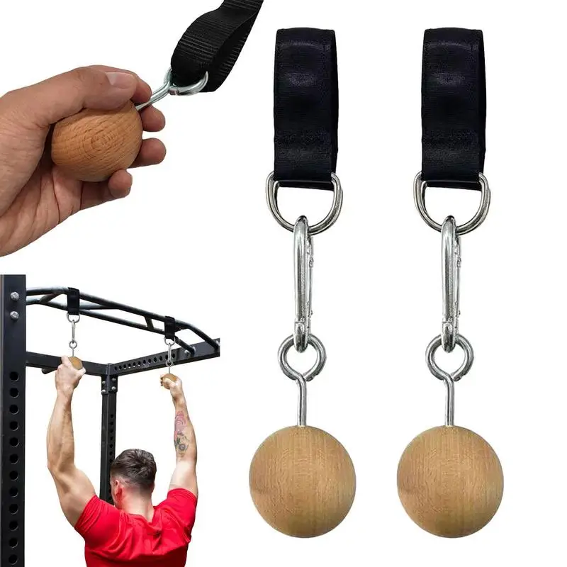 Pull up Bar Balls Power Ball Hold Grips Strength Trainer Rock Climbing Non Cracking Portable Grip Pull Up Ball for Forearm Back