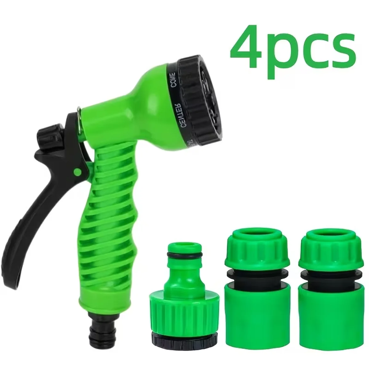Garden Water Spray Nozzle 4Pcs Set Multi Mode Watering Gun for Car Washing Lawn Irrigation