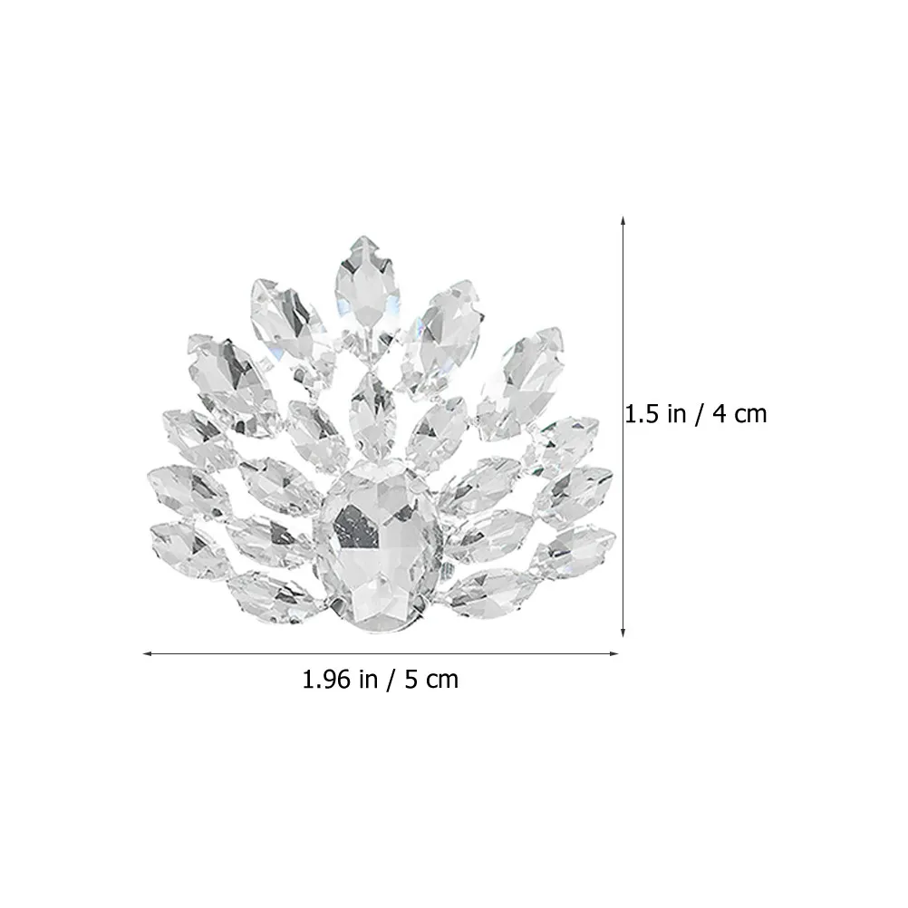 1Pair High Heel Shoe Clips Rhinestone Bridal Wedding Shoes Ornaments Elegant Detachable Women Shoe Accessories Decor