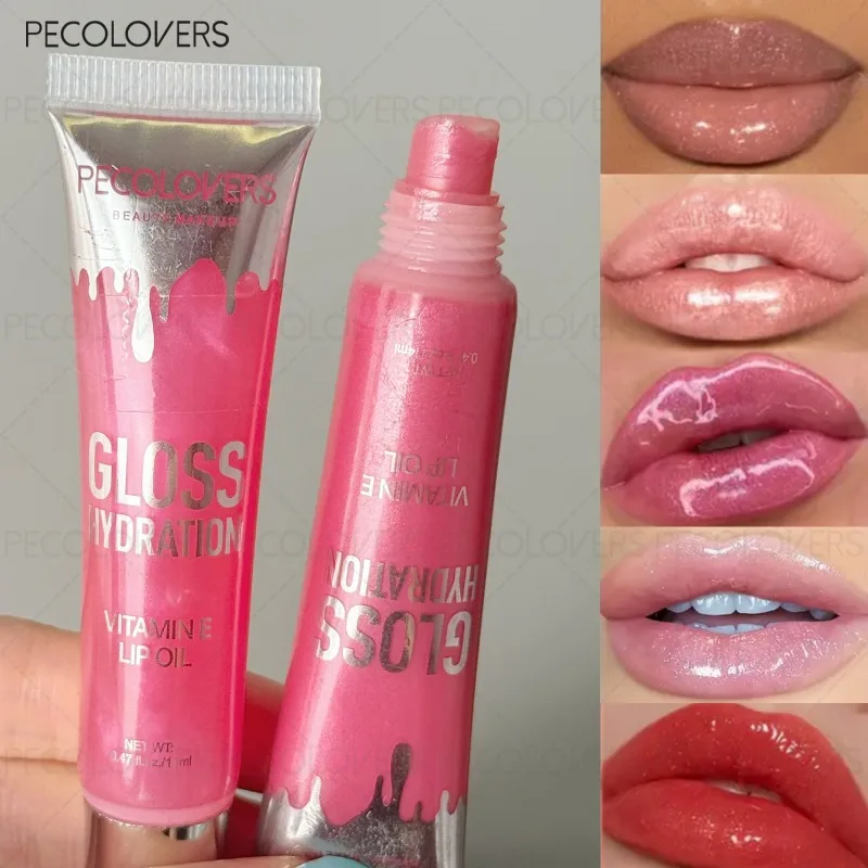 1pcs 립밤, 멀티 컬러 립 글로스, 입술에 효과적으로 수분을 공급하고 건조하지 않으며 오래 지속되고 자연스럽습니다. 립 화장품