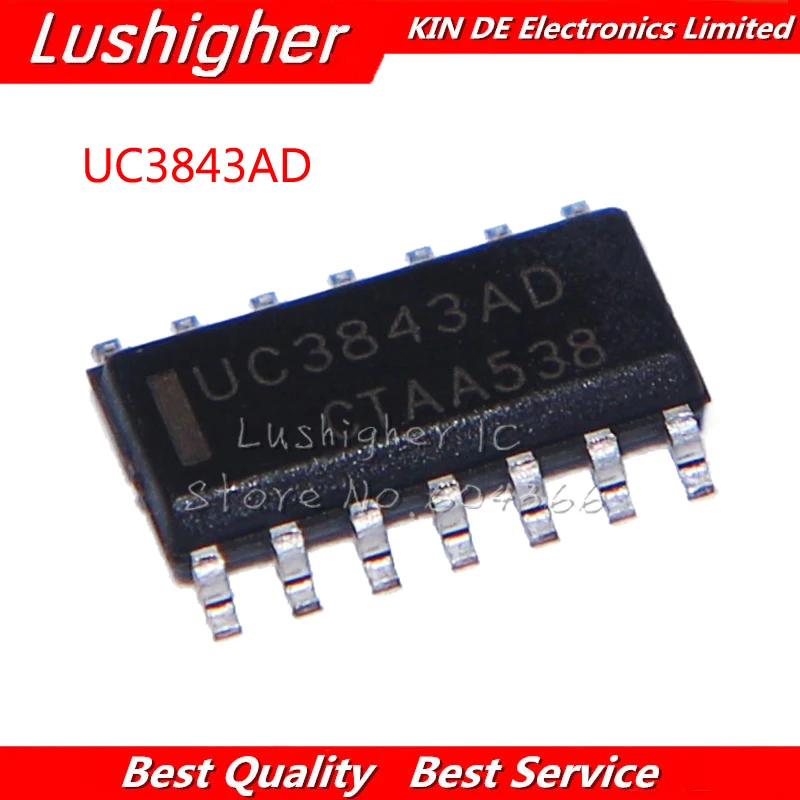 10pcs UC3843AD UC3843 UC3843ADR2G SOP14