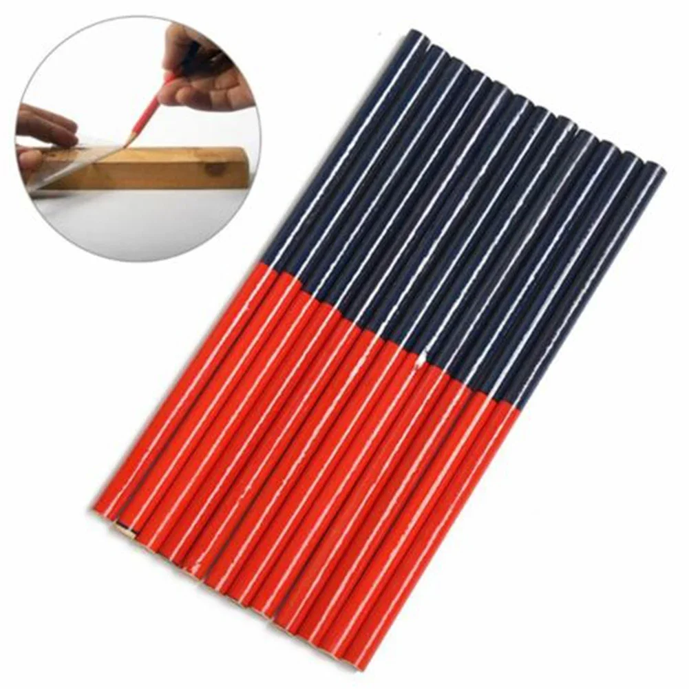 

10PCS Double Colored Pencils Carpenter Special-Purpose Pencils Drawing Pencil For Carpenters Joiners Keen DIY Hand Tools Parts