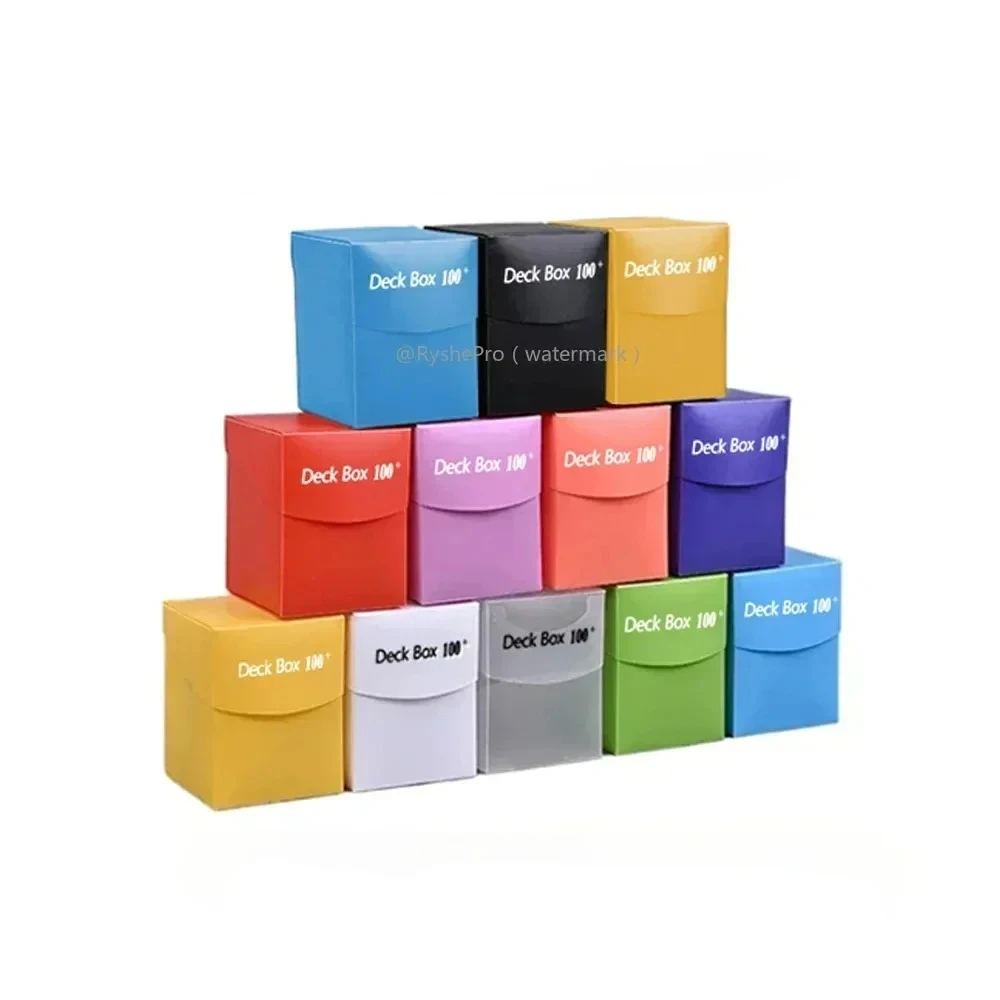 Trading Cards Deck Box for 100+ Baseball Game Card Storage Box Playing Card Carrying Case for Family Party Games Supplies