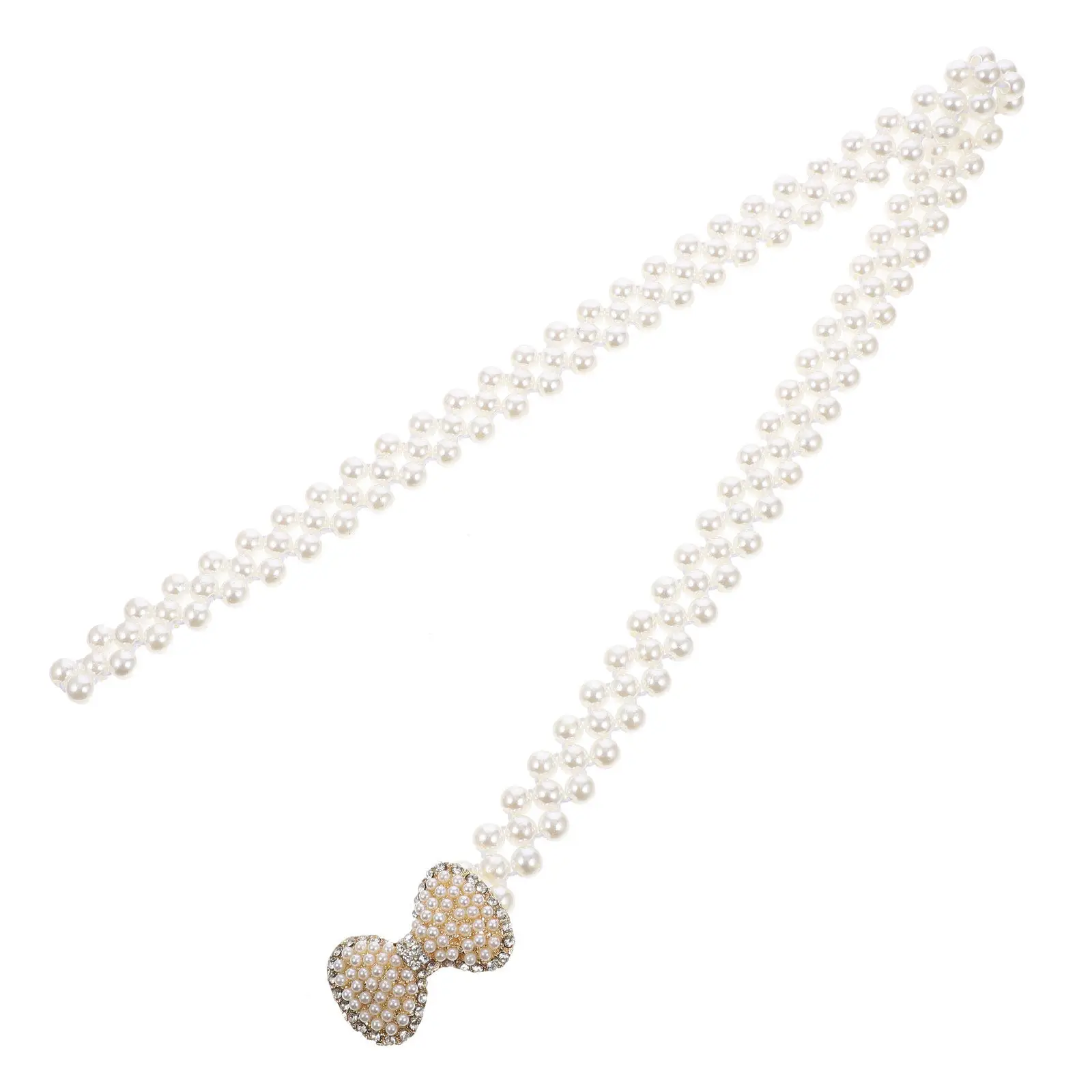Lightweight Non-Fading Rhinestone Pearl Bridal Belt Wedding Dress Decor Fashion Waist Chain for Beach Wedding Party Outfit