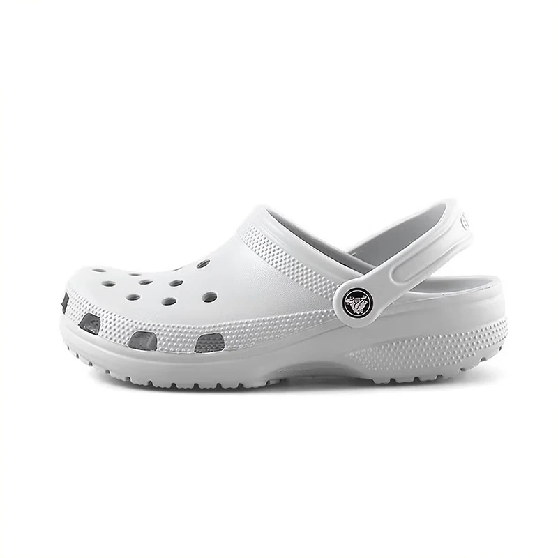 Crocs Classic Clog Unisex 2cm Heel Clogs  Elegant Gray, Classic Solid-Color, Breathable, Durable & Versatile 10001-1FT