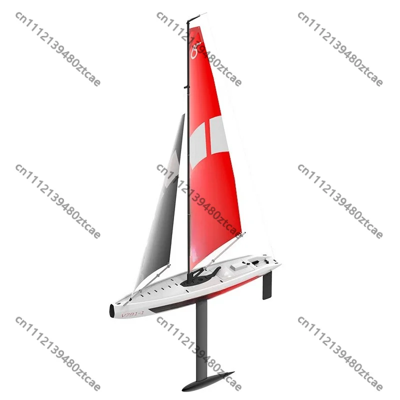 2 Channel Remote Controlled Sailboat Electric High Speed Racing Water Toy for Kids
