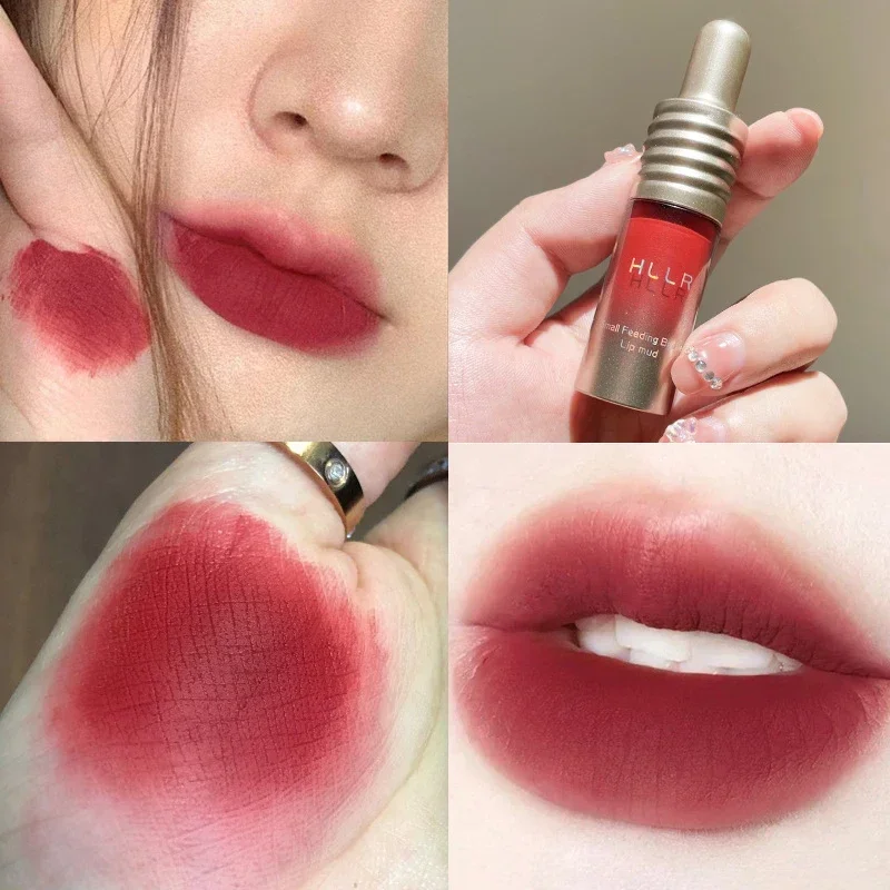 Rouge à Lèvres Liquide Longue Durée, 6 Couleurs, Mini BiSantos Jules Brcorporelle, Teinte Sexy, Waterproof, Cosmétiques Coréens, 256