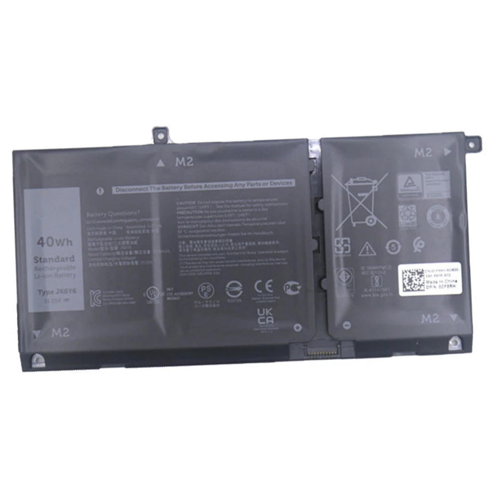 Imagem -03 - Brandnew Genuíno Original Jk6y6 11.25v 40wh Bateria do Portátil para Dell Inspiron 5300 5401 5408 5501 5508 5400 7405 Cf5rh H5ckd