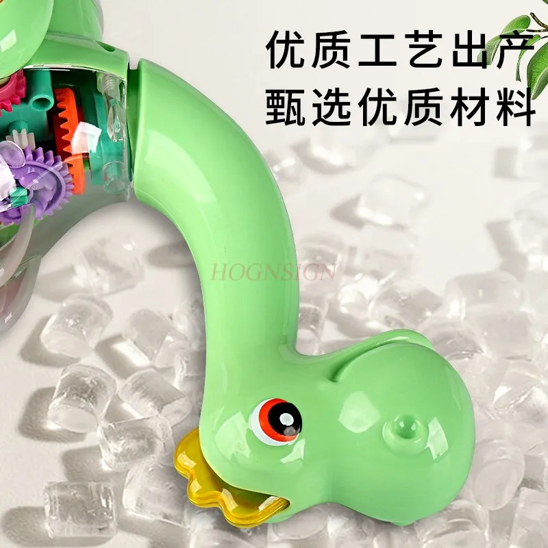 لعبة الديناصور الكهربائية العالمية ضوء الموسيقى شفافة والعتاد Brachiosaurus محاكاة ديناصور الصبي لعبة أطفال