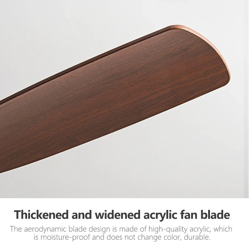 Ceiling Fan Llights Strong Winds Living Dining Room DC Remote Control Ceiling Fan Light Atmosphere Mute Fan Chandeliers 52 Inch