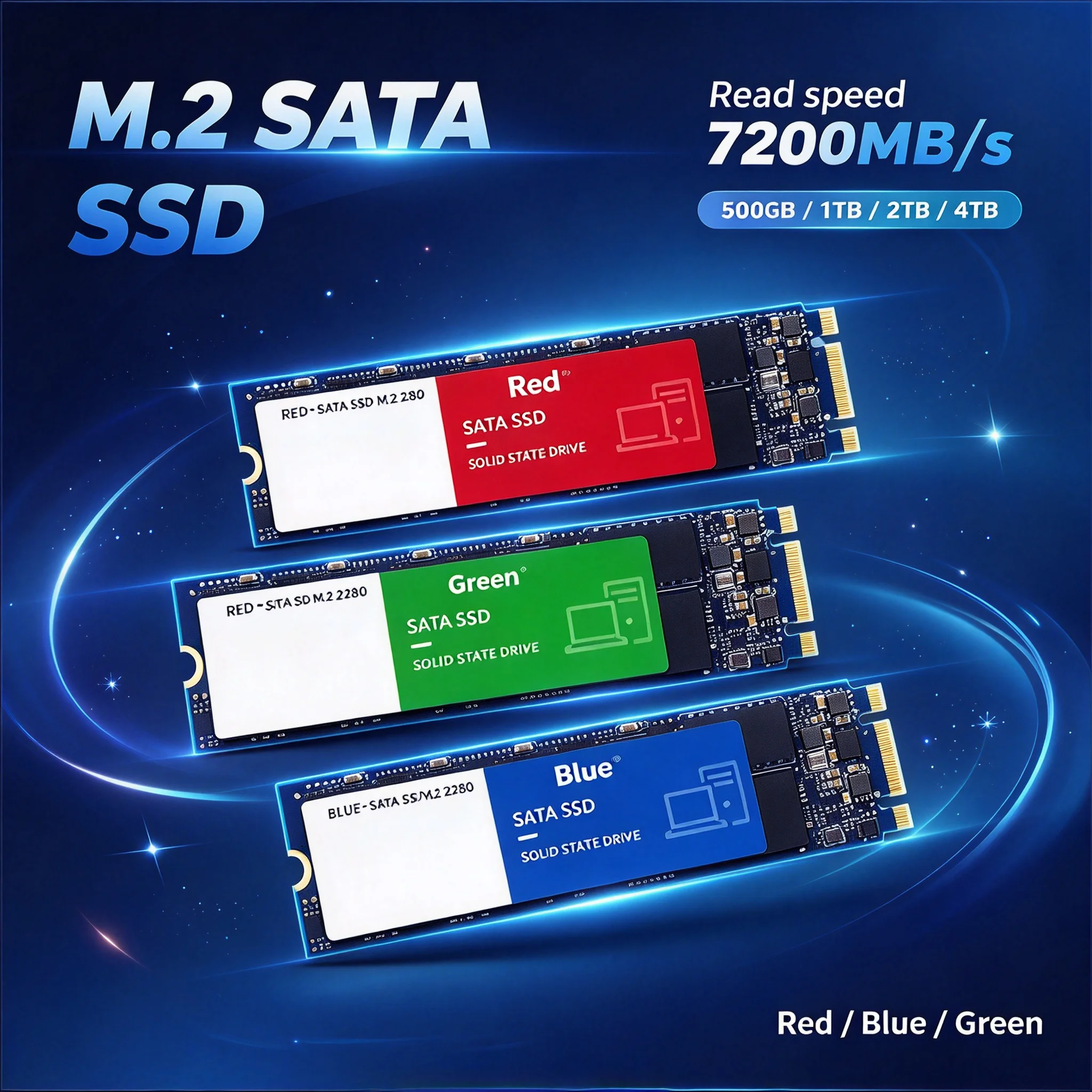 M.2 SATA Internal SSD 1TB 2TB 4TB 2026 New Model High Speed Read Write Disk for Laptop Desktop System & Storage Upgrade