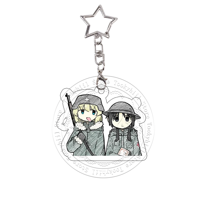 Girls' Last Tour Acryl-Schlüsselanhänger Chito Yuuri Vespertia Lustiges Design Anime-Charms Beste Freundin Taschenanhänger Schlüsselring Geburtstagsgeschenk – Detail 17