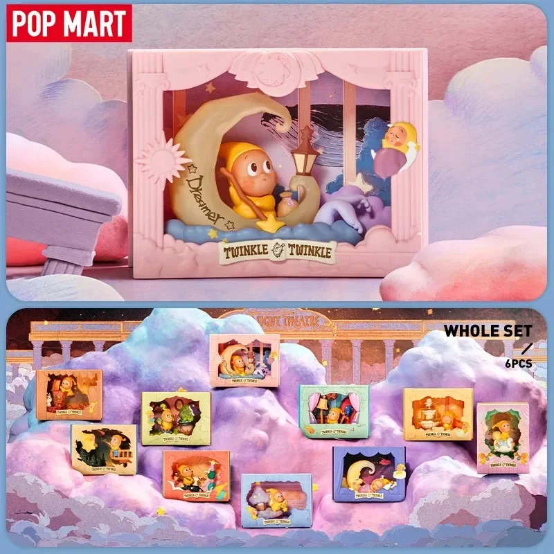 

POP MART Twinkle Twinkle Light Up Series Набор сцен слепая коробка Mystery Box Kawaii украшения фигурки домашний декор настольная модель