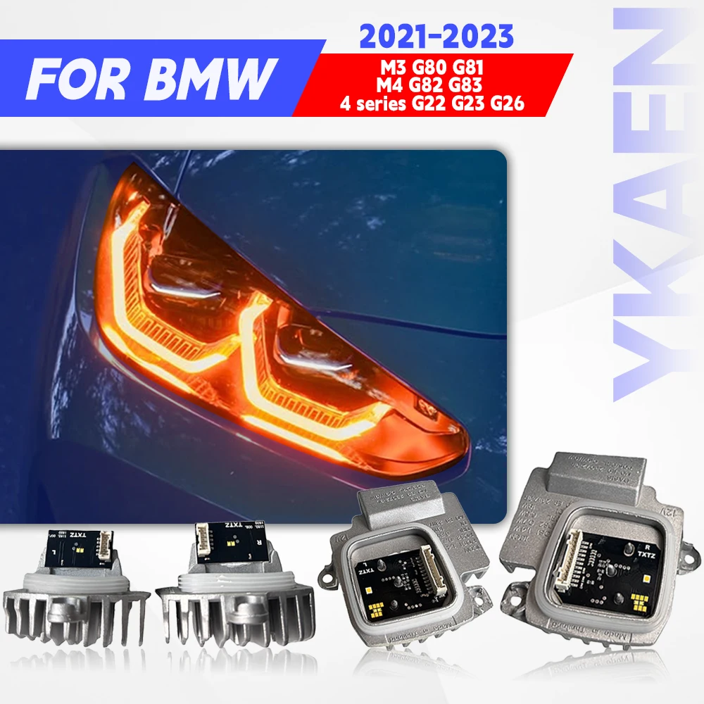 

Светодиодный модуль Yellow Angel Eyes DRL для BMW M3 M4 серии 4 G80 G82 G83 G22 G23 G26 Лазерная фара дневного света 9851049