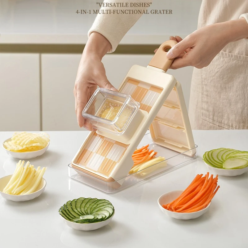 No Hands, Potato Shredder, Multi-functional Vegetable Cutting Artifact, Radish Shredding and Slicing Tool