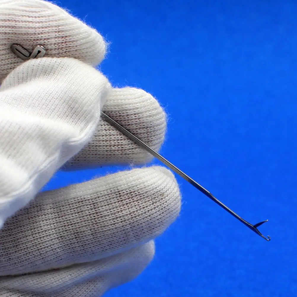 

10Pcs Crochet Tool Kit with Latch Hooks Sturdy Metal Build for Detailed Designs Portable DIY Needle Set for Hair Locking and