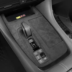 For Toyota ALPHARD 2024 Alcanatra ABS Interior Center Control Panel Window Lifting Button Decorative Patch