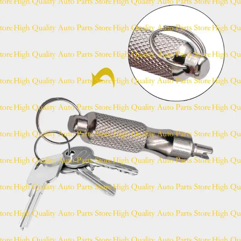 

G7NA Lightweight Valves Cores Remover Keychain Wrench Disassembly Tool Suitable For Traveler Cyclists And Bike Vehicle Owners